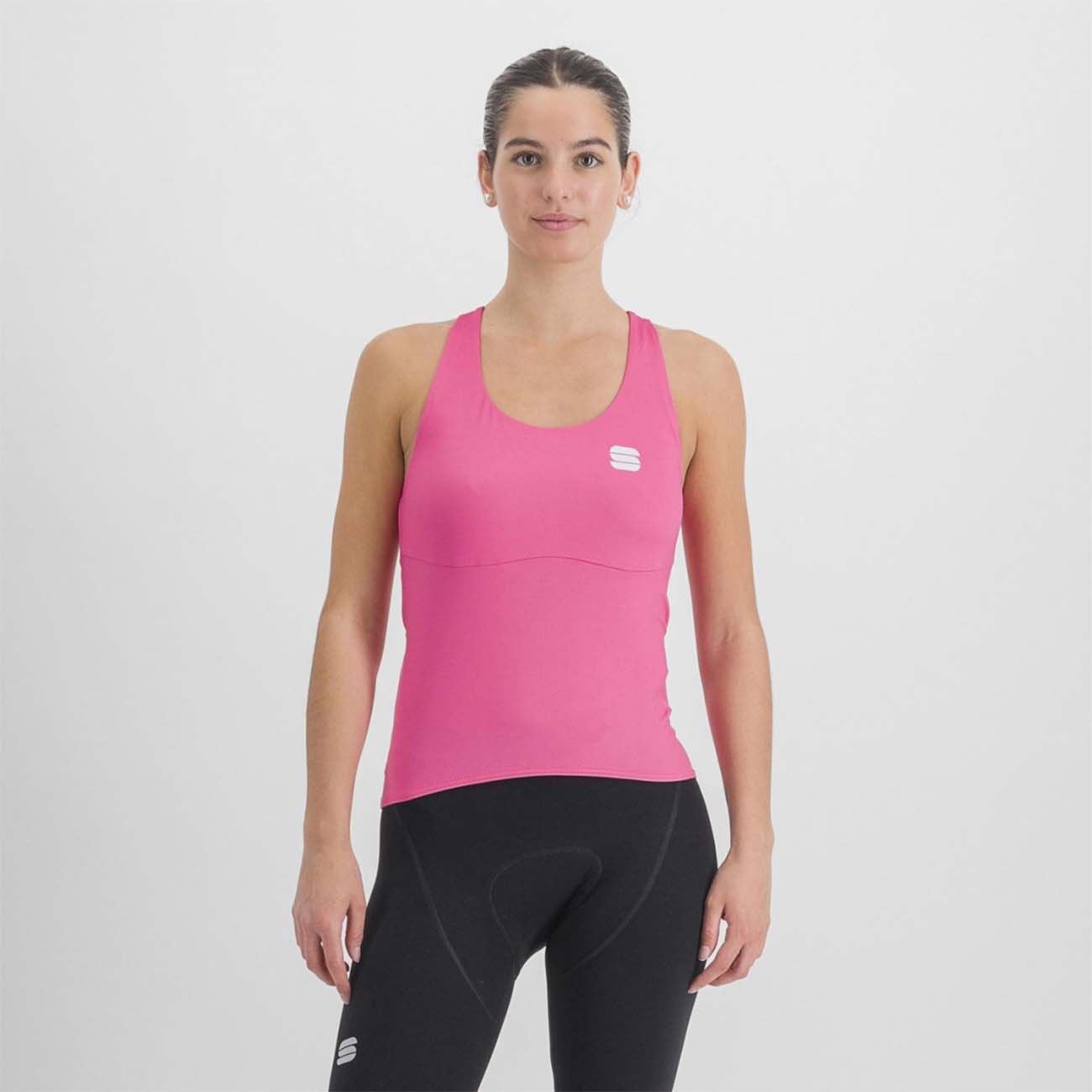 SPORTFUL Cyklistický dres bez rukávov - MATCHY - ružová