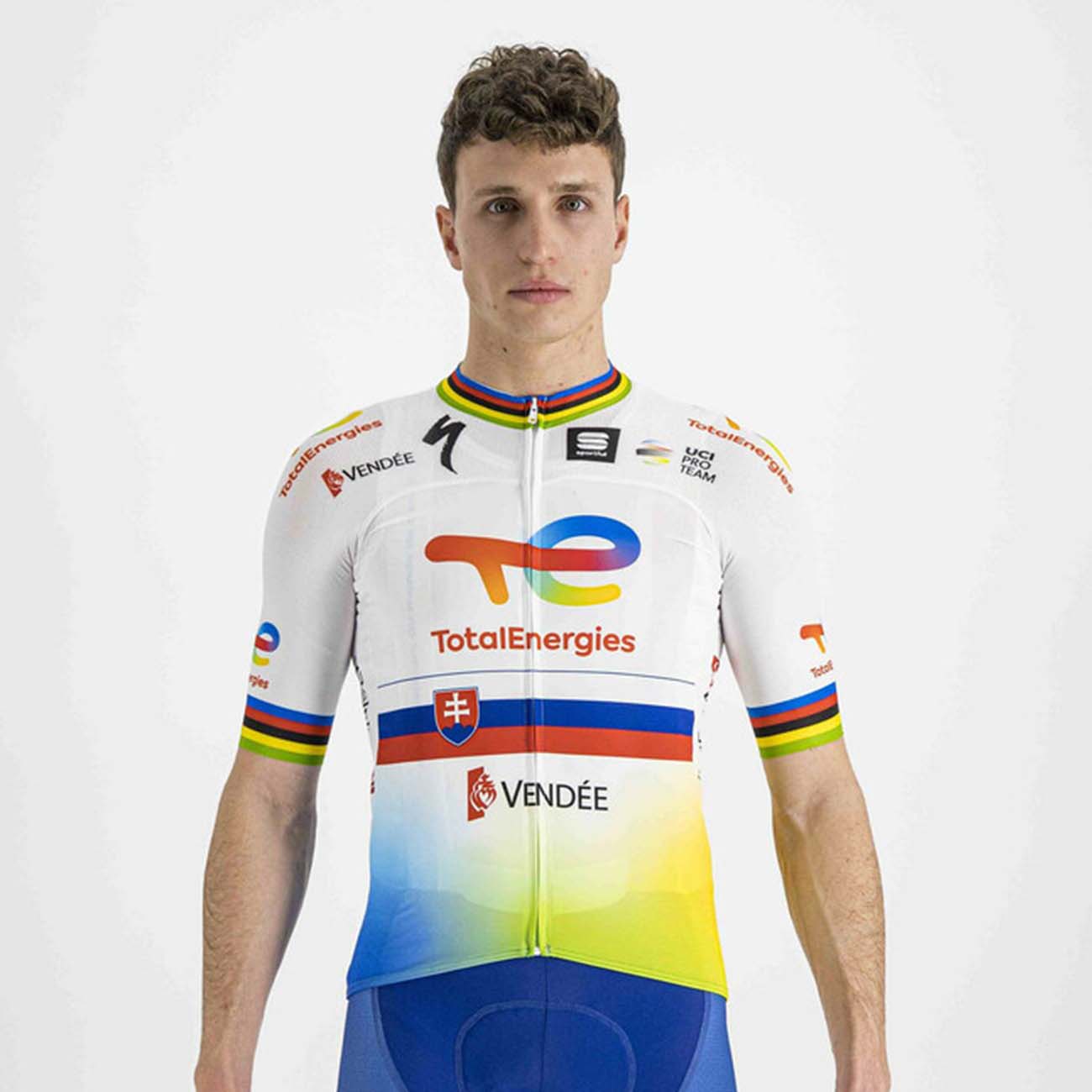 
                SPORTFUL Cyklistický dres s krátkym rukávom - TOTAL ENERGIES 2022 - modrá/biela/oranžová/žltá 3XL
            