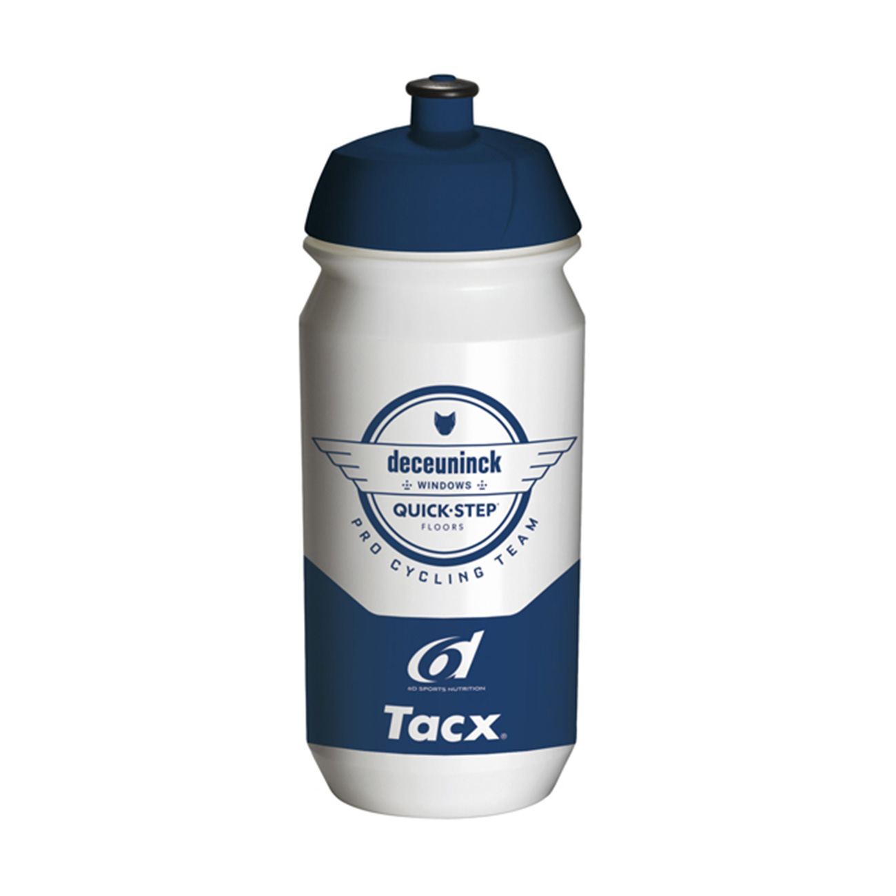 E-shop TACX Cyklistická fľaša na vodu - DECEUNINCK-QUICKSTEP - modrá/biela