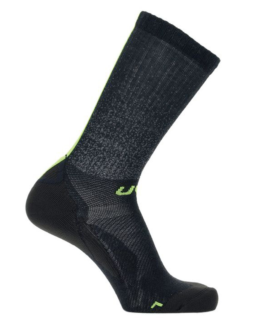 
                UYN Cyklistické ponožky klasické - AERO WINTER  - čierna/zelená 45-47
            