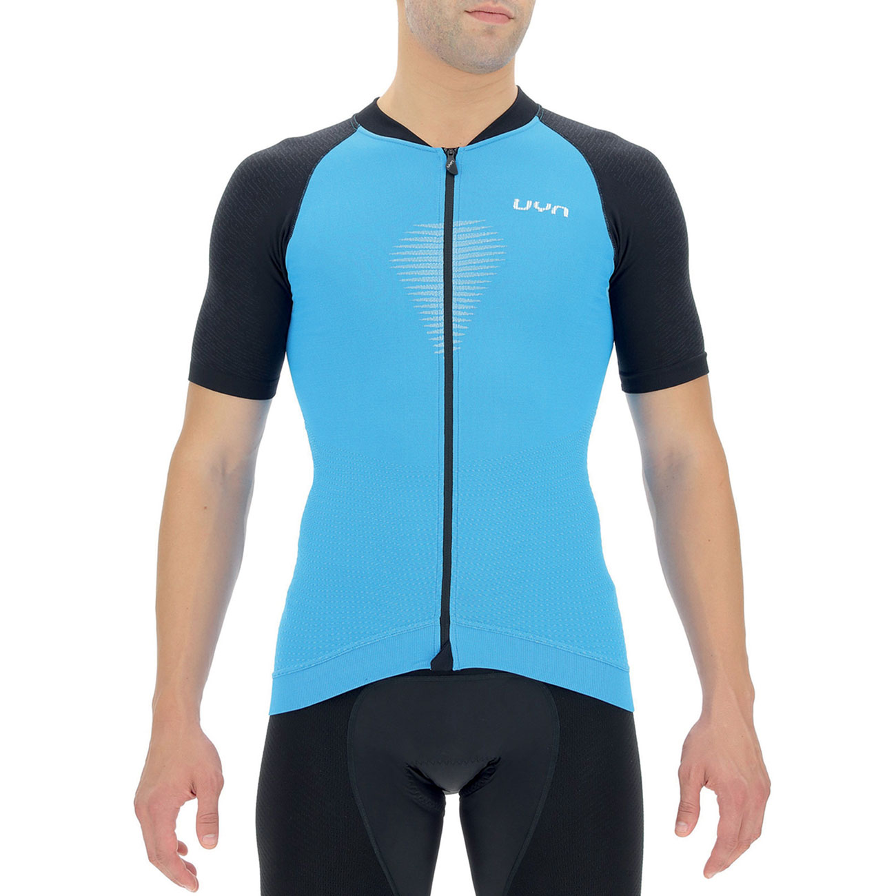
                UYN Cyklistický dres s krátkym rukávom - BIKING GRANFONDO - čierna/modrá L
            