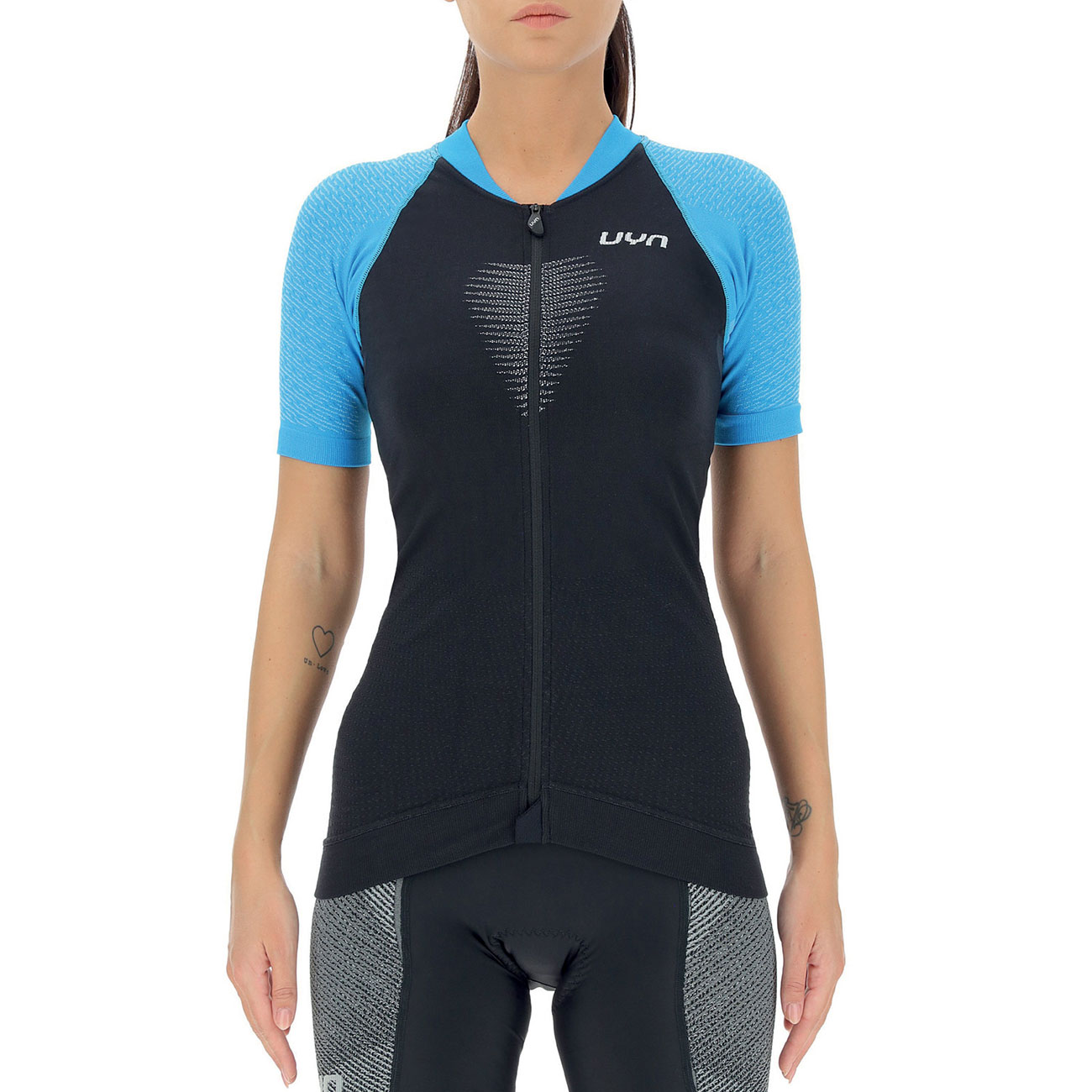 
                UYN Cyklistický dres s krátkym rukávom - GRANFONDO LADY - modrá/čierna XL
            