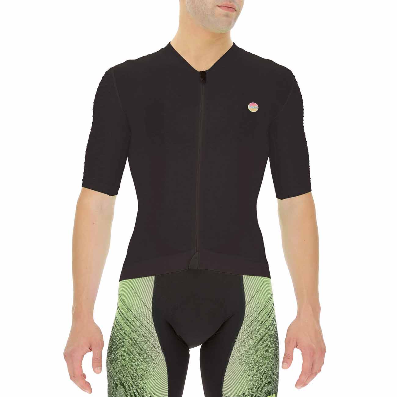 
                UYN Cyklistický dres s krátkym rukávom - BIKING AIRWING - čierna XL
            