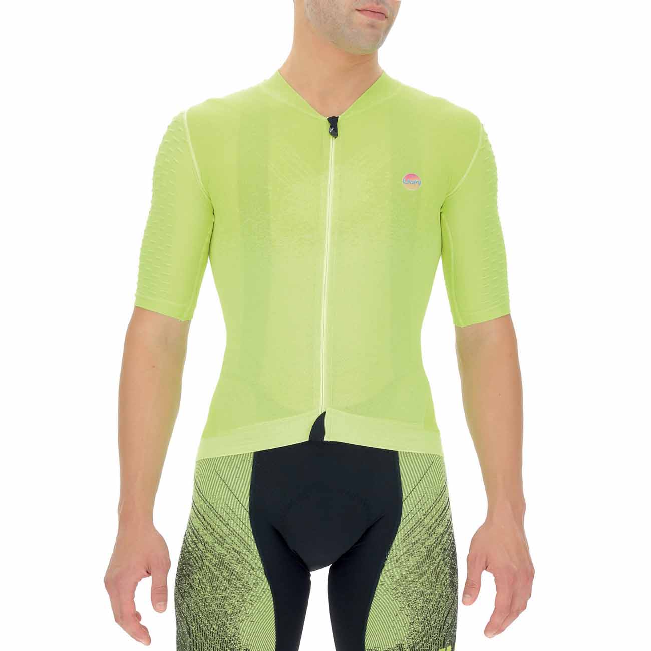 UYN Cyklistický dres s krátkym rukávom - BIKING AIRWING - žltá XL