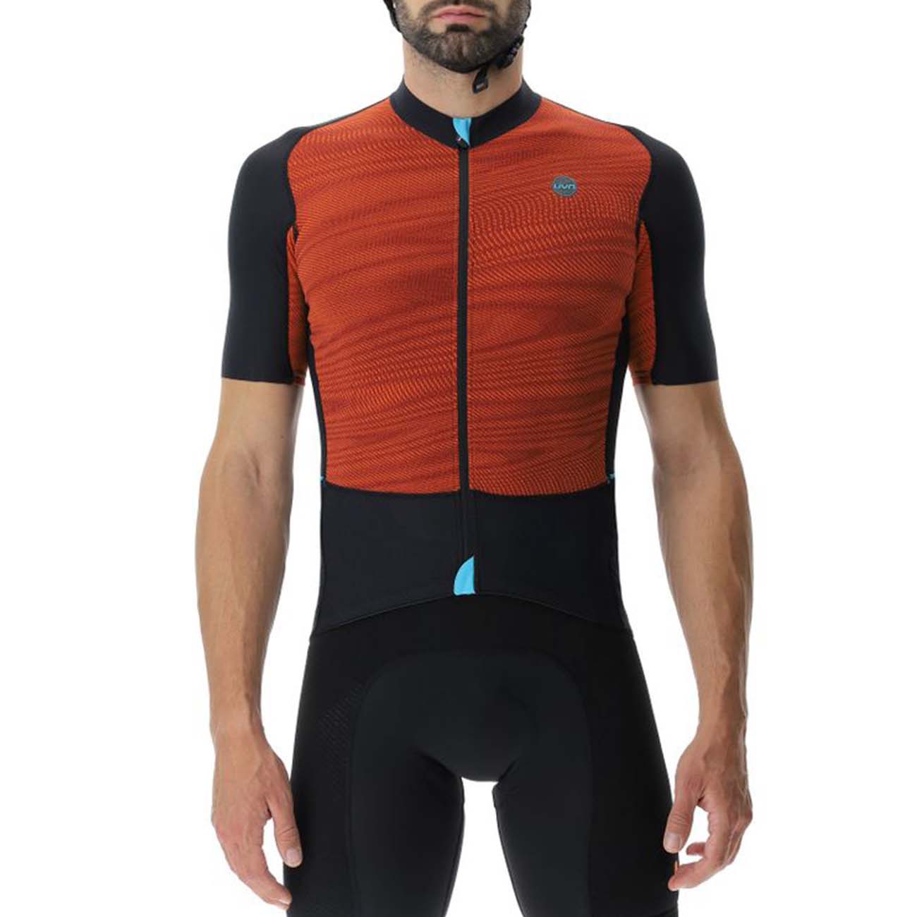 
                UYN Cyklistický dres s krátkym rukávom - ALLROAD AEROFIT - oranžová/čierna
            
