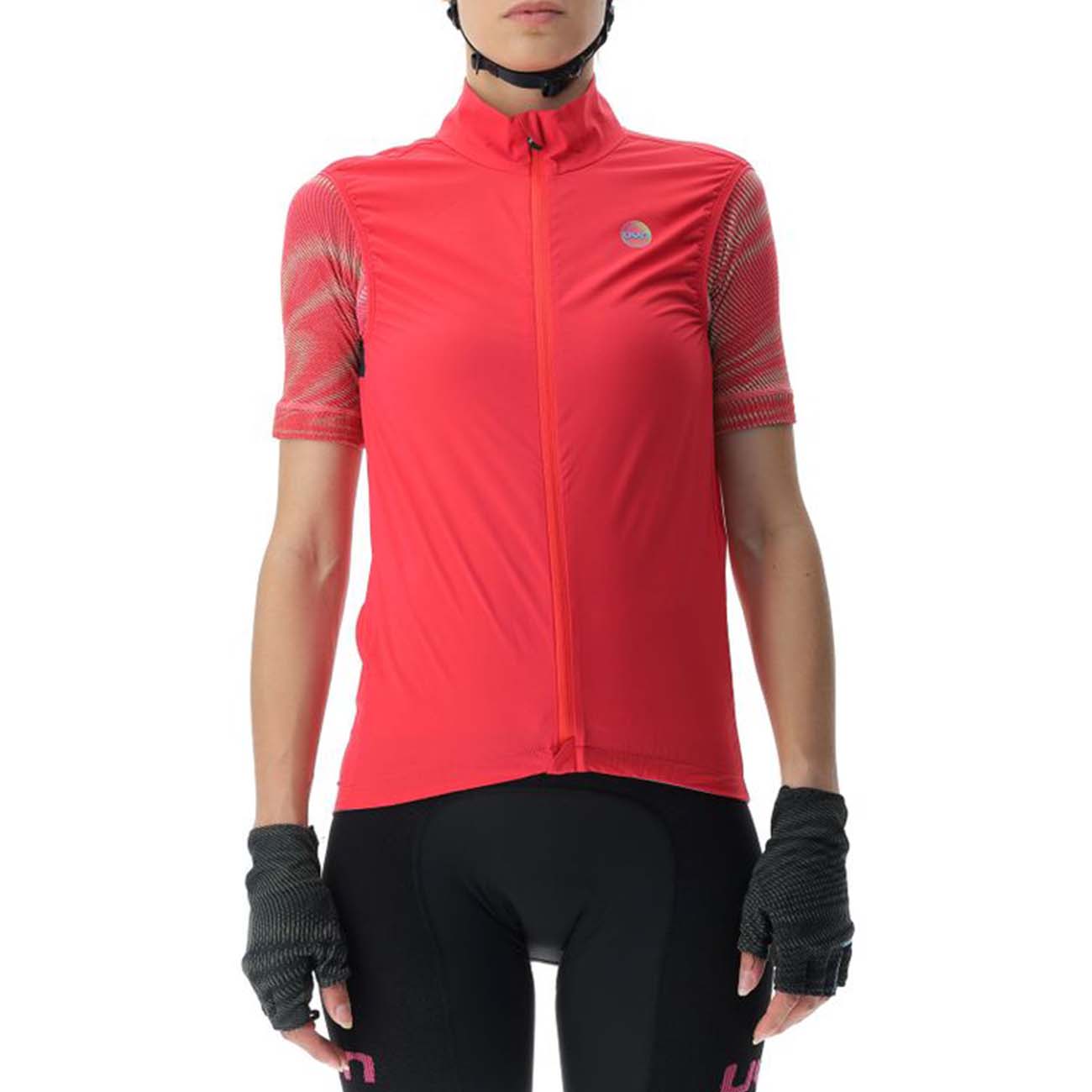 
                UYN Cyklistická vetruodolná bunda - ULTRALIGHT WIND LADY - čierna/ružová M
            
