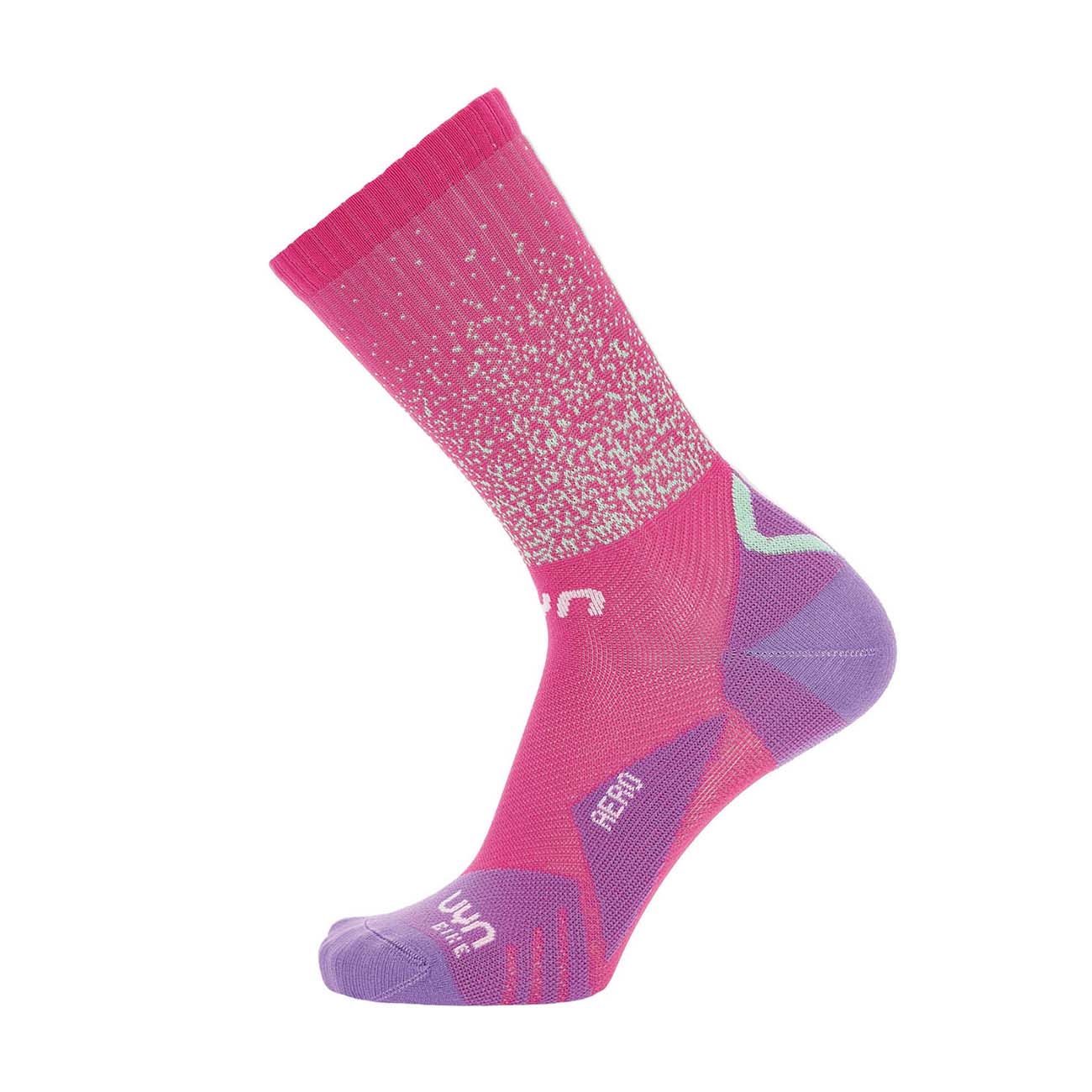
                UYN Cyklistické ponožky klasické - AERO LADY - ružová/fialová/biela 35-36
            
