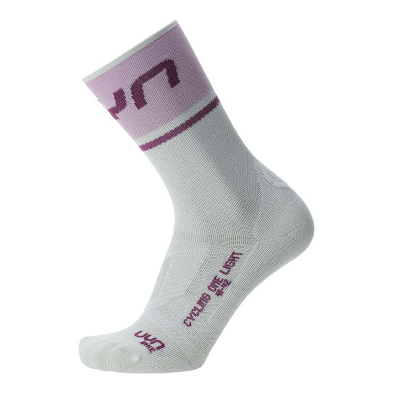 
                UYN Cyklistické ponožky klasické - ONE LIGHT LADY - ružová/biela/bordová 35-36
            