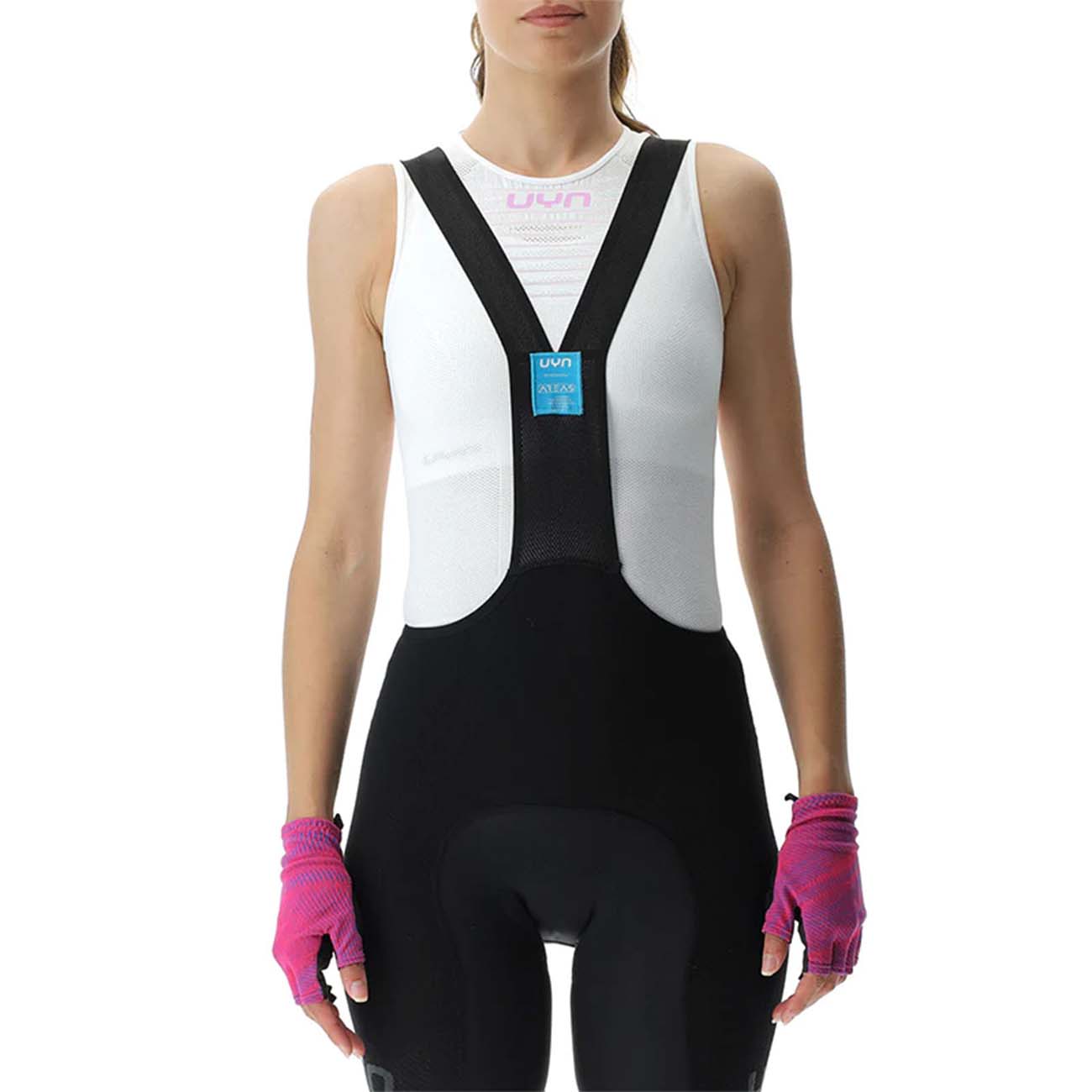 UYN Cyklistické tielko - CYCLIST LADY - ružová/biela