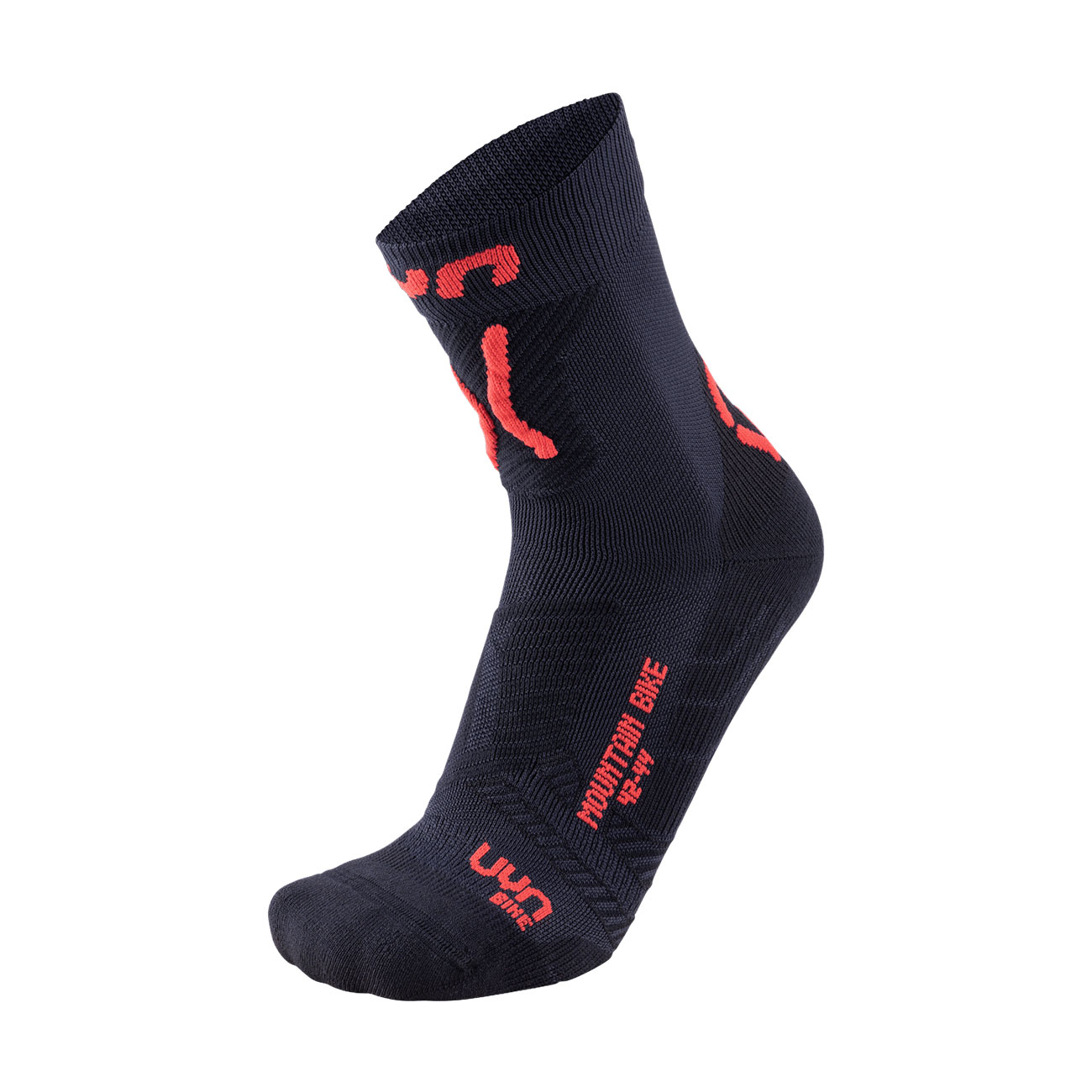
                UYN Cyklistické ponožky klasické - MOUNTAIN MTB - čierna/červená 45-47
            