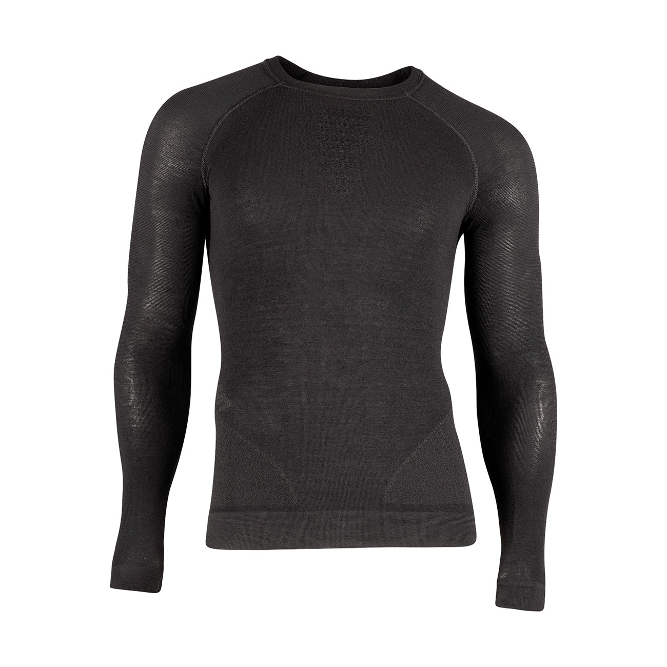 UYN Cyklistické tričko s dlhým rukávom - FUSYON CASHMERE - čierna
